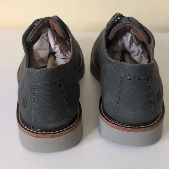 Dunham Men's 8 2E Clyde Plaintoe Dark Grey Suede Shoes, NEW - Picture 6 of 13